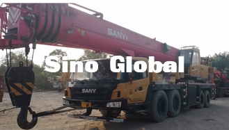 Sany STC1000 utilizó la grúa del camión 100 toneladas de poder clasificado de 350kw/1800 RPM