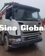 Camión de Zoomlion los 63M Used Concrete Pump con el chasis de Scania con el modelo 2013