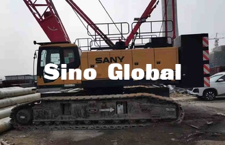 Sany SCC1000A utilizó la grúa de correa eslabonada 100 toneladas con longitud del auge del 13m los 64m