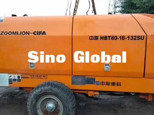 El remolque concreto usado eléctrico bombea capacidad de la tolva de Zoomlion 600L