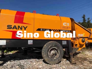 HBT6013 Sany utilizó el remolque montó el tipo de la válvula de la bomba concreta 90KW S
