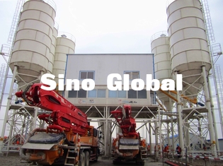 Capacidad de procesamiento por lotes por lotes concreta del poder 180 M3/H de la planta 205KW de Zoomlion HZS180