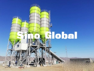 Planta de procesamiento por lotes por lotes de la marca HZS60P de Zoomlion con el poder instalado 100KW