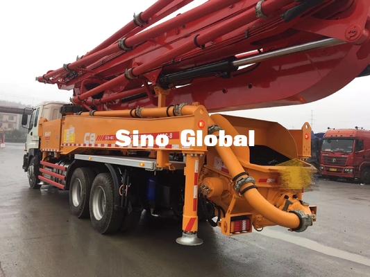 Camión Sany los 46m de las bombas concretas de la mano del rojo segundo con Isuzu Chassis
