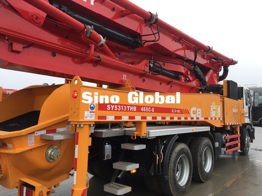 Camión Sany los 46m de las bombas concretas de la mano del rojo segundo con Isuzu Chassis