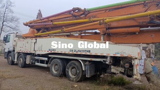 Camión de Zoomlion los 63M Used Concrete Pump con el chasis de Scania con el modelo 2013