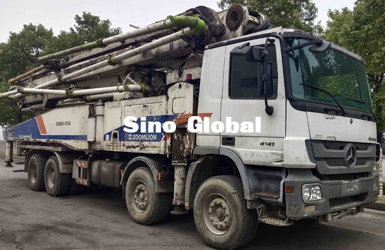 Zoomlion usado modela el camión de la bomba concreta de 2013 56m con Mercedes Benz Chassis