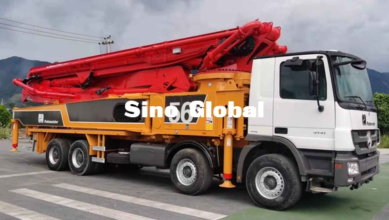 ³ usado camión diesel /H de la bomba concreta M56-5 el 148M de Putzmeister con 5 secciones