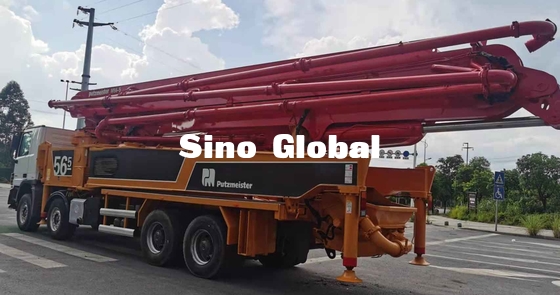 ³ usado camión diesel /H de la bomba concreta M56-5 el 148M de Putzmeister con 5 secciones