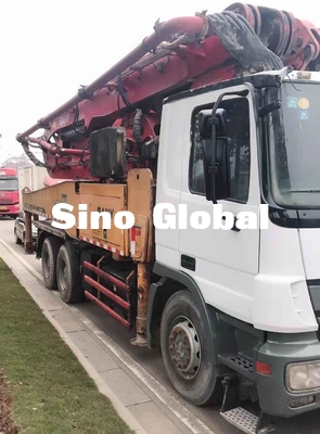 Camión usado auge de la bomba concreta los 46m/4 certificado del CE del tubo de la sección 125m m