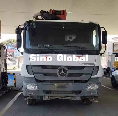 Camión de la marca los 37M Used Concrete Pump de Sany con la sección de 5 auges