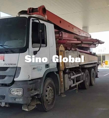 Camión de la marca los 37M Used Concrete Pump de Sany con la sección de 5 auges