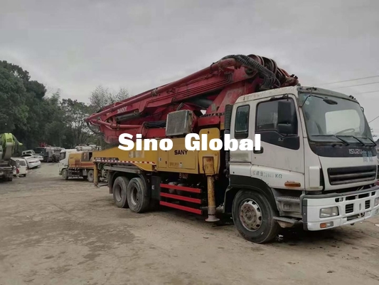 Camión usado de la bomba concreta de Sany 46 metros con 24,8 toneladas de capacidad