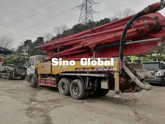 Camión usado de la bomba concreta de Sany 46 metros con 24,8 toneladas de capacidad