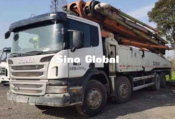 Zoomlion utilizó el camión concreto de la bomba del auge 56 metros con el modelo de Scania
