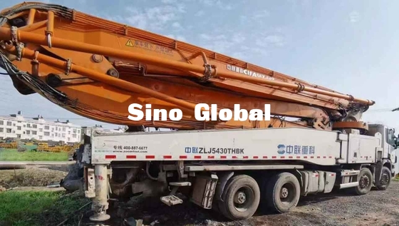 Zoomlion utilizó el camión concreto de la bomba del auge 56 metros con el modelo de Scania