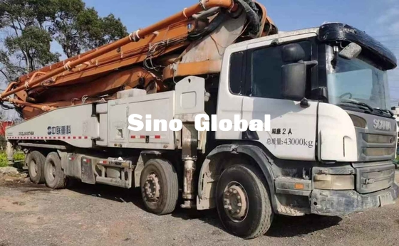Zoomlion utilizó el camión concreto de la bomba del auge 56 metros con el modelo de Scania