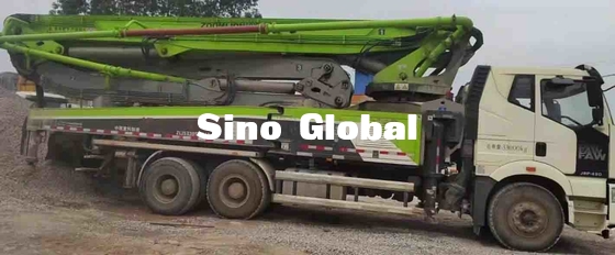El poder 287KW utilizó el chasis del camión los 49M Vertical Reach With FAW de la bomba concreta