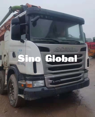 Camión de Zoomlion los 63M Used Concrete Pump con el chasis de Scania con el modelo 2013