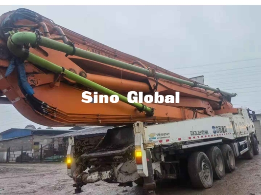 Camión de Zoomlion los 63M Used Concrete Pump con el chasis de Scania con el modelo 2013