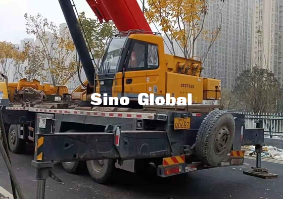 Sany utilizó la grúa del camión del auge, 75 brazo recto de Ton Lorry Crane STC50S