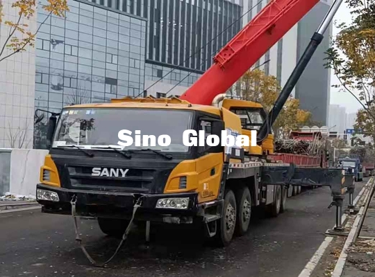 Sany utilizó la grúa del camión del auge, 75 brazo recto de Ton Lorry Crane STC50S
