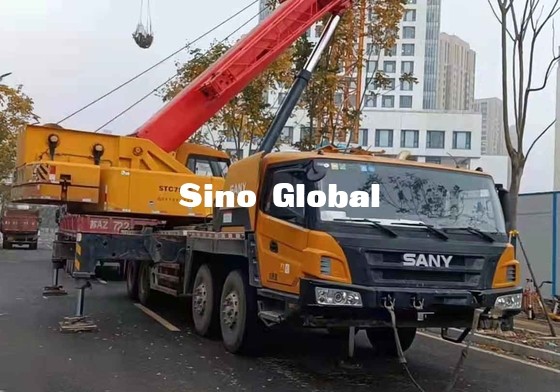 Sany utilizó la grúa del camión del auge, 75 brazo recto de Ton Lorry Crane STC50S