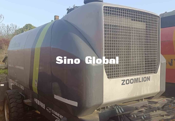 Bomba concreta usada verde negra Zoomlion HBT80 174kw del remolque