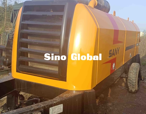 El remolque usado amarillo de Sany montó la bomba concreta 180KW HBT8018C