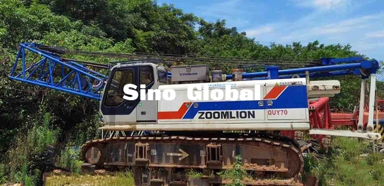 Modelo usado marca 61 Ton Weight de la tonelada QUY70 de la grúa de correa eslabonada de Zoomlion 70