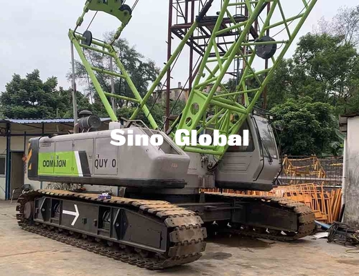 QUY80 usado Zoomlion 80 Ton Crawler Crane con longitud del auge de los 58m