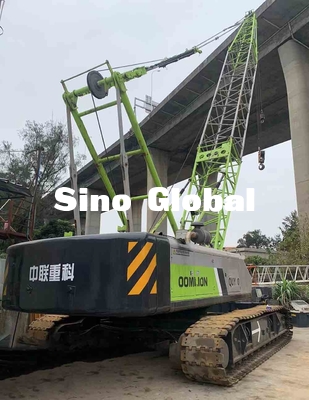 QUY80 usado Zoomlion 80 Ton Crawler Crane con longitud del auge de los 58m