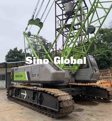 QUY80 usado Zoomlion 80 Ton Crawler Crane con longitud del auge de los 58m