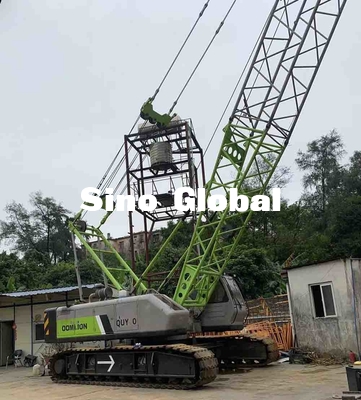 QUY80 usado Zoomlion 80 Ton Crawler Crane con longitud del auge de los 58m