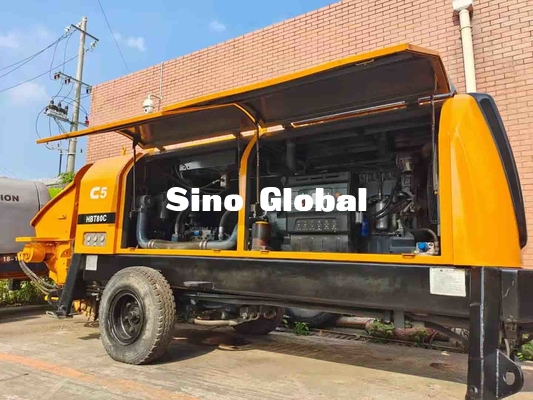Tipo concreto usado diesel poder de la válvula de la bomba S del remolque de Sany de 180KW