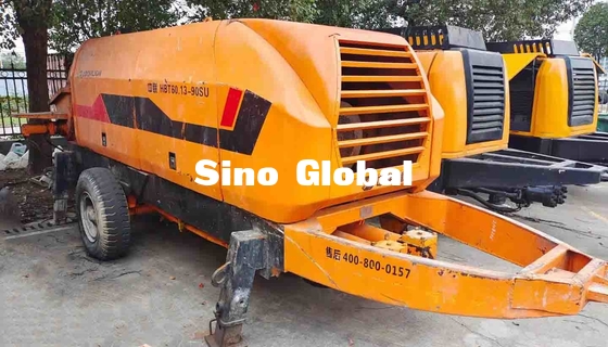 Bomba concreta 174KW Zoomlion HBT60.13.90SU del remolque de la segunda mano