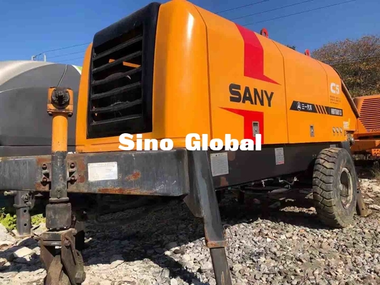 HBT6013 Sany utilizó el remolque montó el tipo de la válvula de la bomba concreta 90KW S