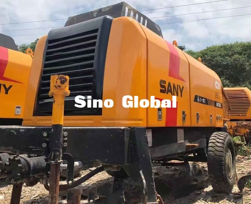 Poder clasificado concreto usado eléctrico de Sany HBT6013 90KW de la bomba del remolque