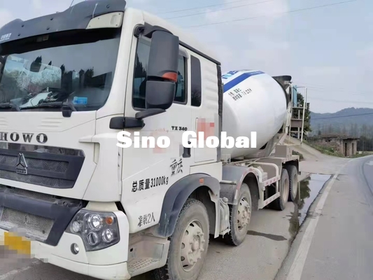 tipo diesel poder del 2do de la mano de Howo camión del mezclador concreto del ³ 371HP de los 10M
