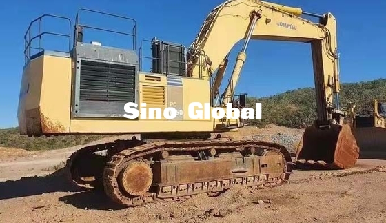 Movimiento usado poder del modelo 170m m de Komatsu 1250 del excavador de la correa eslabonada 514KW