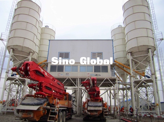 Capacidad de procesamiento por lotes por lotes concreta del poder 180 M3/H de la planta 205KW de Zoomlion HZS180