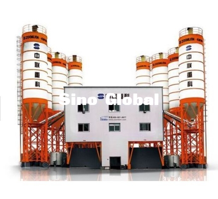 Capacidad de procesamiento por lotes por lotes concreta del poder 180 M3/H de la planta 205KW de Zoomlion HZS180