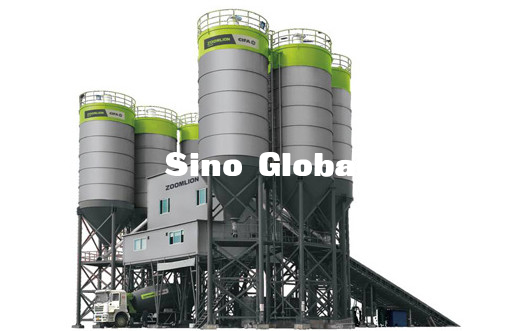 Poder de procesamiento por lotes por lotes 2*37KW del mezclador de la planta de Zoomlion HZS120P