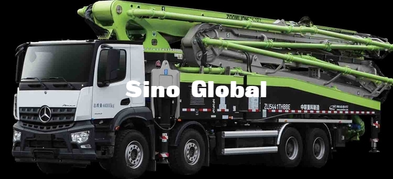 El camión de Zoomlion montó las bombas 63X-7RZ con Benz Chassis
